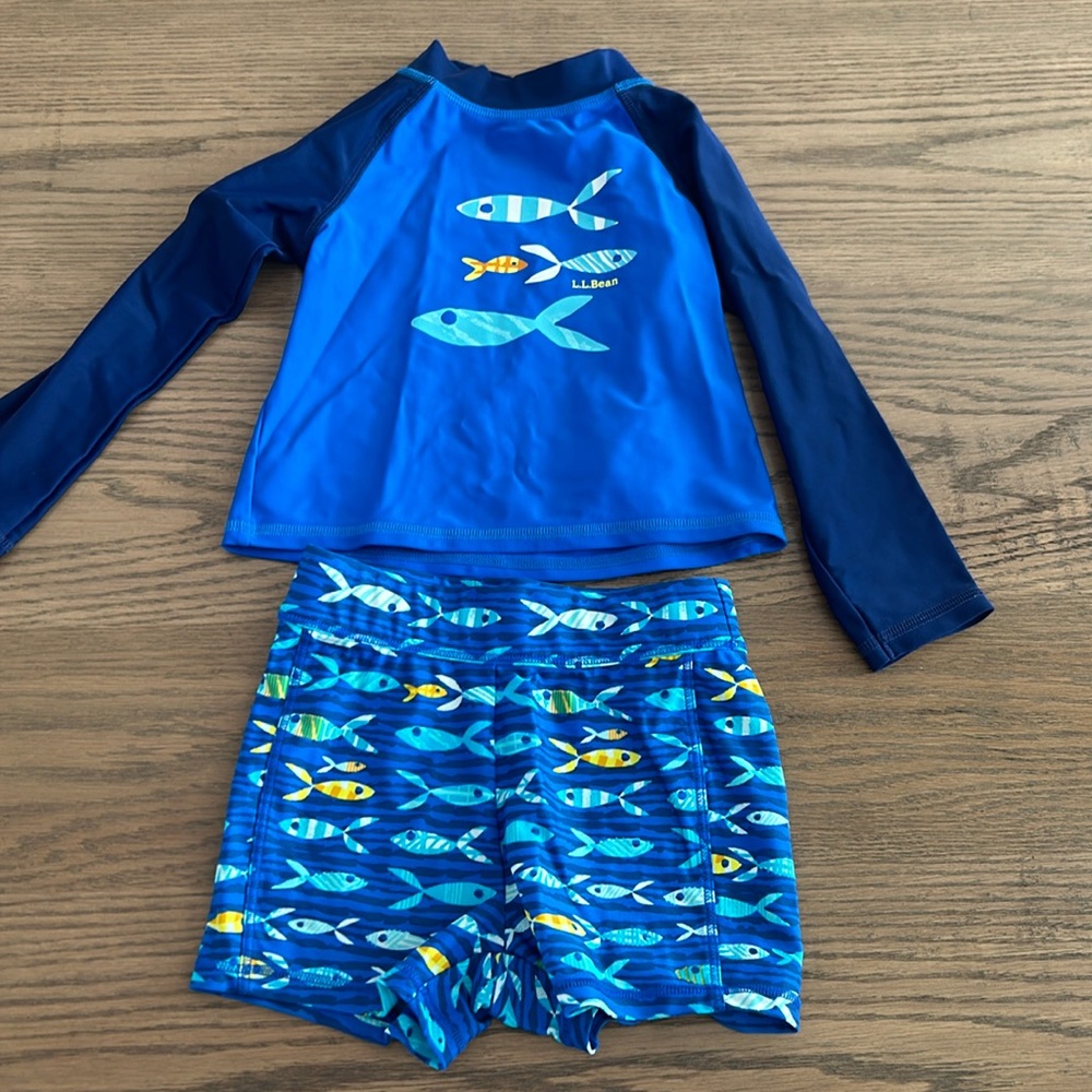 L.L. Bean Toddlers Sun-and-Surf Swim Set - Size 2T